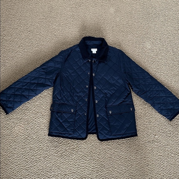 Crewcuts Boys Navy Quilted barn Jacket with cord collar size small ( 6-7) - Picture 1 of 3